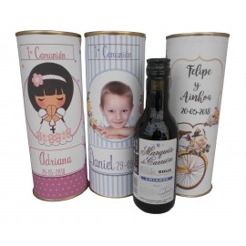 Vino tinto Maqués de Carrión en lata personalizada