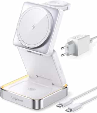 Cargador Inalámbrico Plegable 3 en 1 para Apple