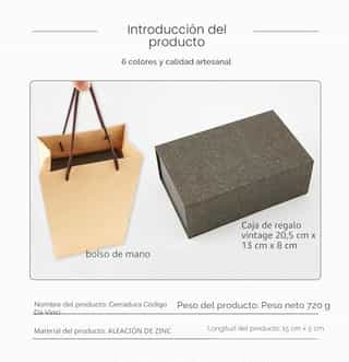 Cryptex blanco y cobre para boda, de NEWUPZSI