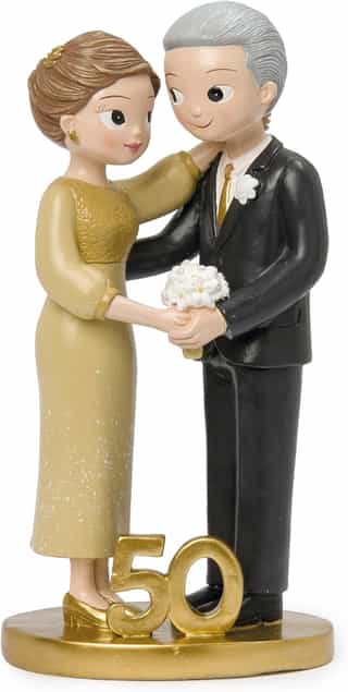 Figura para Pastel Pop & Fun, Bodas de Oro
