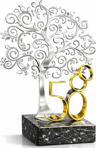 Pack Árbol Grabado con Globos para Bodas de Oro