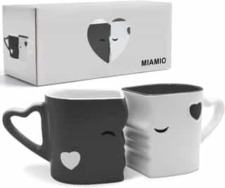 Set de 2 Tazas de Café de Gres Gris, MIAMIO