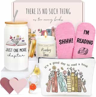 Set de regalo para amantes de los libros, 8 piezas