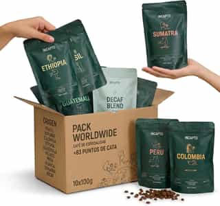 Pack de café de degustación Incapto, 10 países