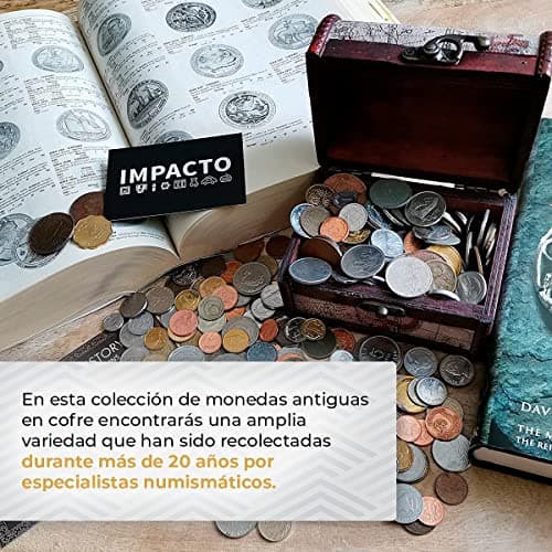 Detalle de varias monedas antiguas de la selección