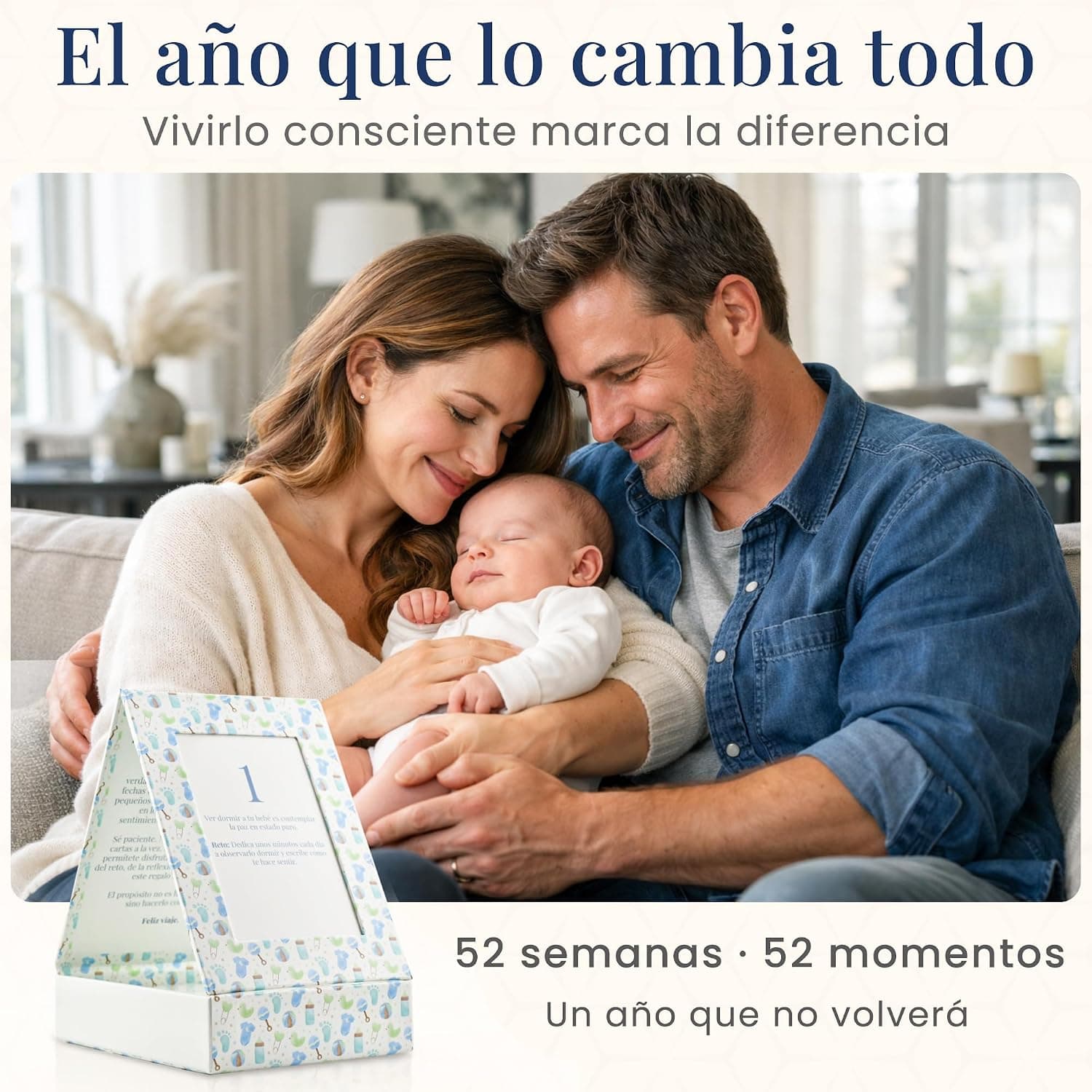 Detalle de una de las tarjetas con la reflexión semanal impresa