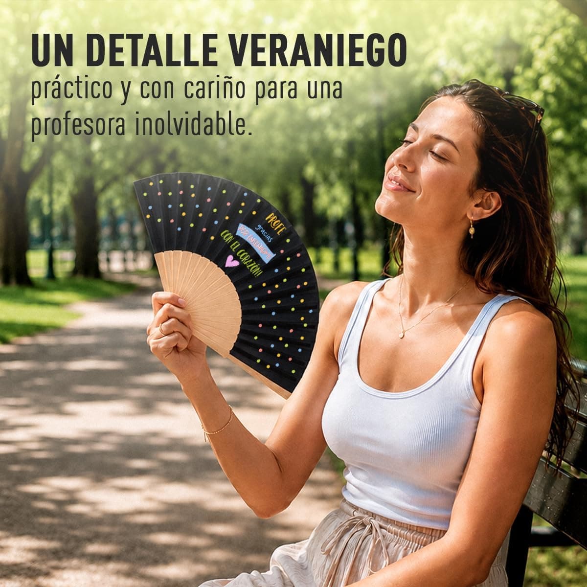 Abanico personalizado para profesora, foto 3
