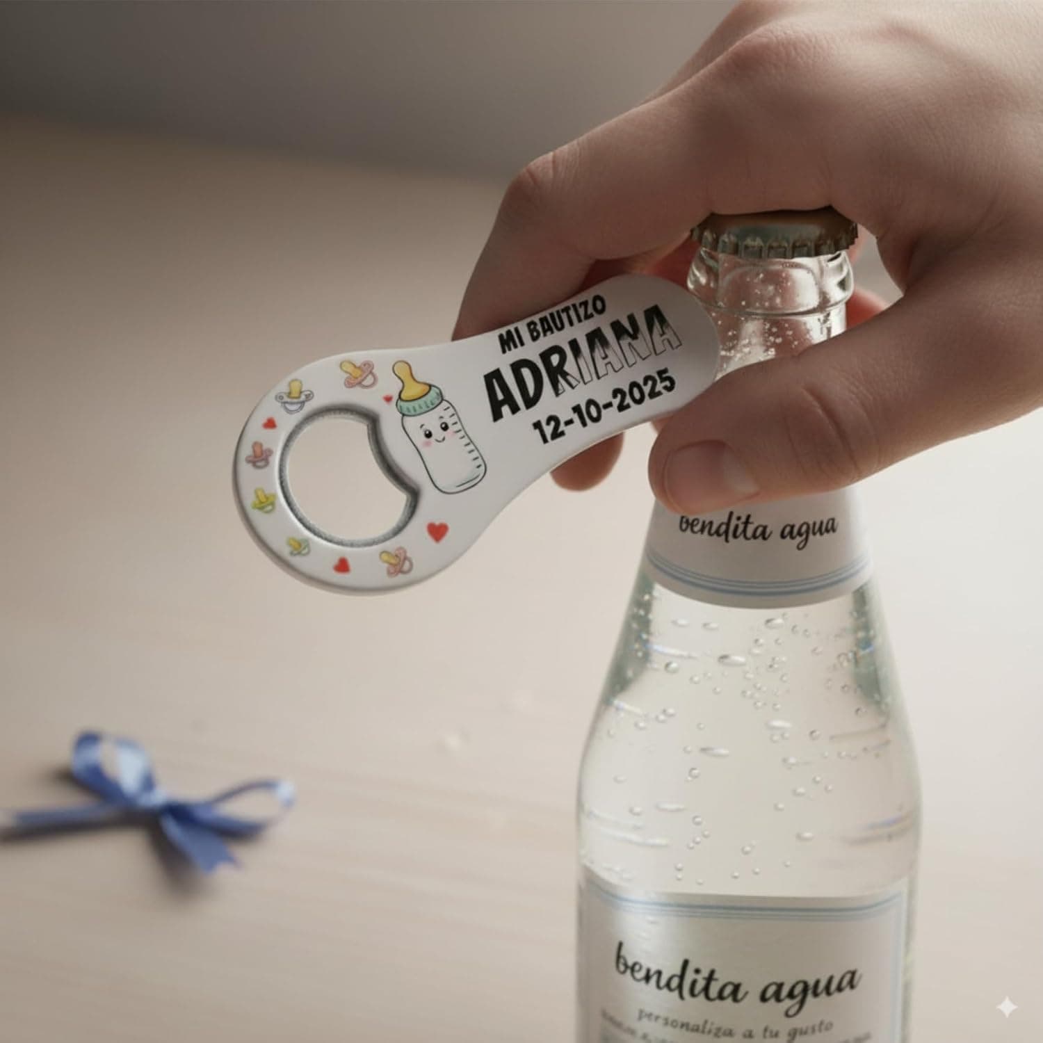 Abrebotellas personalizado de recuerdo de comunión, foto 2