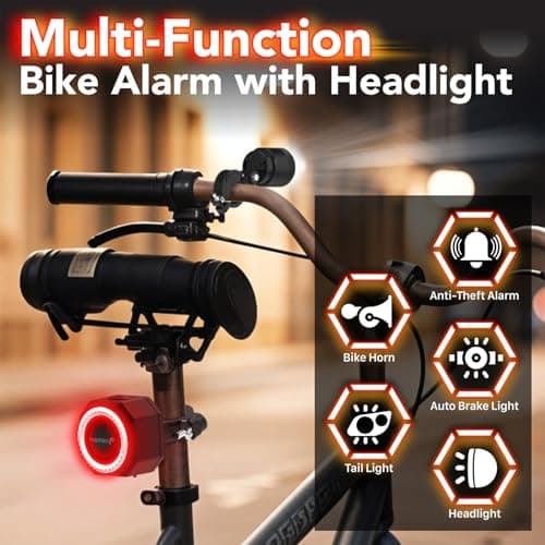 Luz trasera con freno automático de la alarma Fosmon