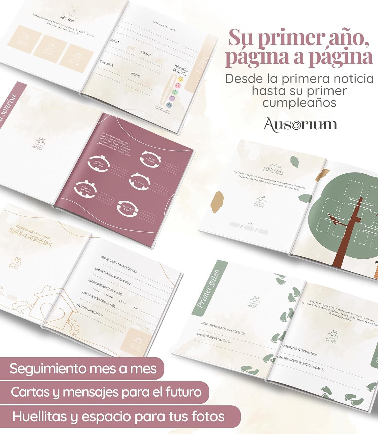 Álbum del Primer Año del Bebé con Pegatinas, foto 3