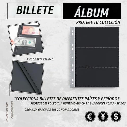 Vista lateral del grosor del álbum con las 20 hojas