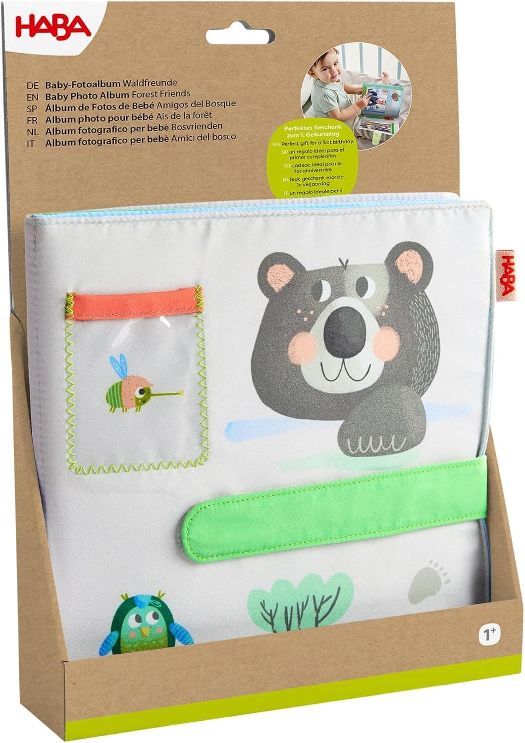 Álbum de fotos para bebé de HABA, con bolsillos rediseñables