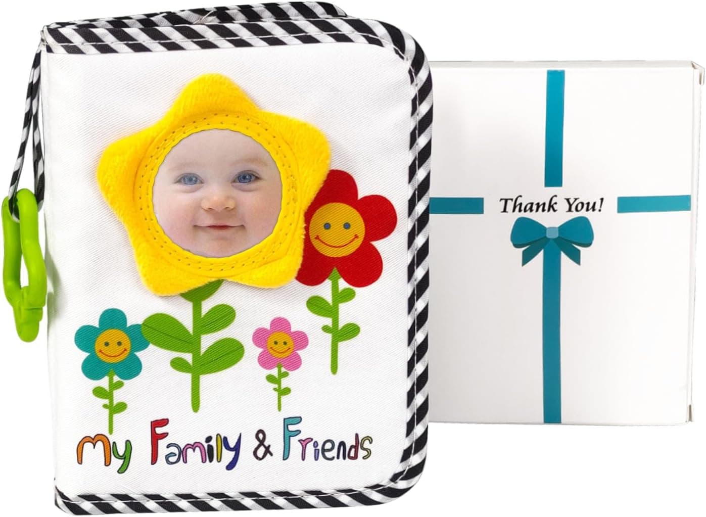 Álbum de fotos de bebé de tela con diseño de girasol, de Boczif