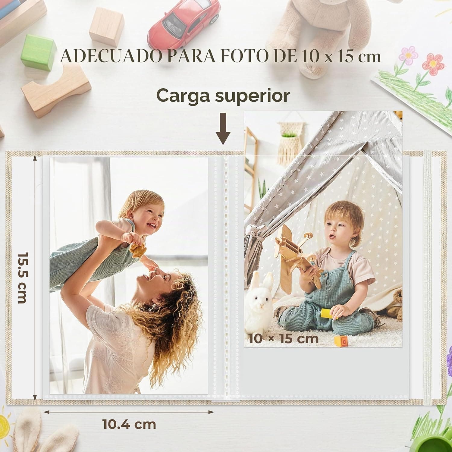 Pack de 2 Álbumes de Fotos de Bebé, de Vienrose, foto 2