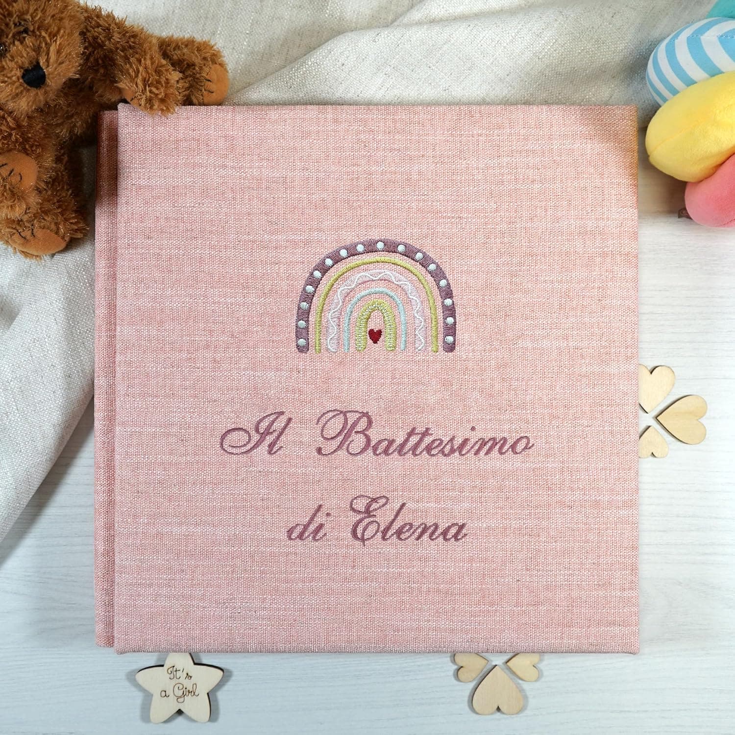 Álbum de Fotos Bordado y Personalizable para Bautismo, foto 2