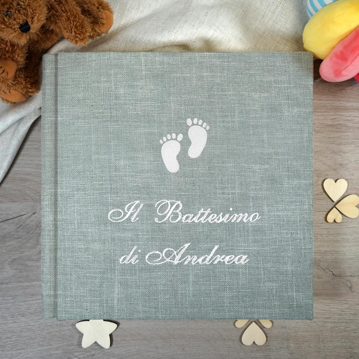 Álbum de Fotos Bordado y Personalizable para Bautismo, foto 3