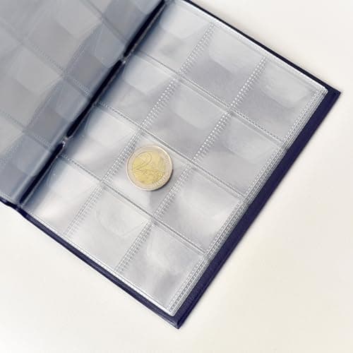 Álbum junto a varias monedas de 2 euros sueltas