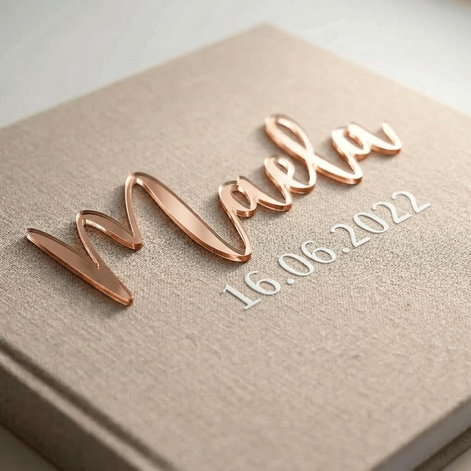 Álbum de Fotos Personalizado con Nombre y Libro de Visitas para Bebé, foto 2