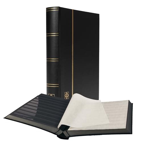 Álbum Leuchtturm Stock-Book Basic con detalles dorados