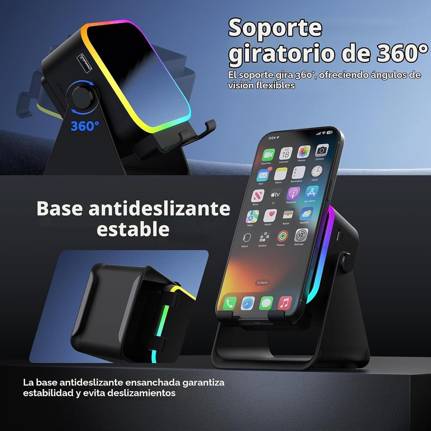 Altavoz Bluetooth con Soporte para Teléfono, foto 3