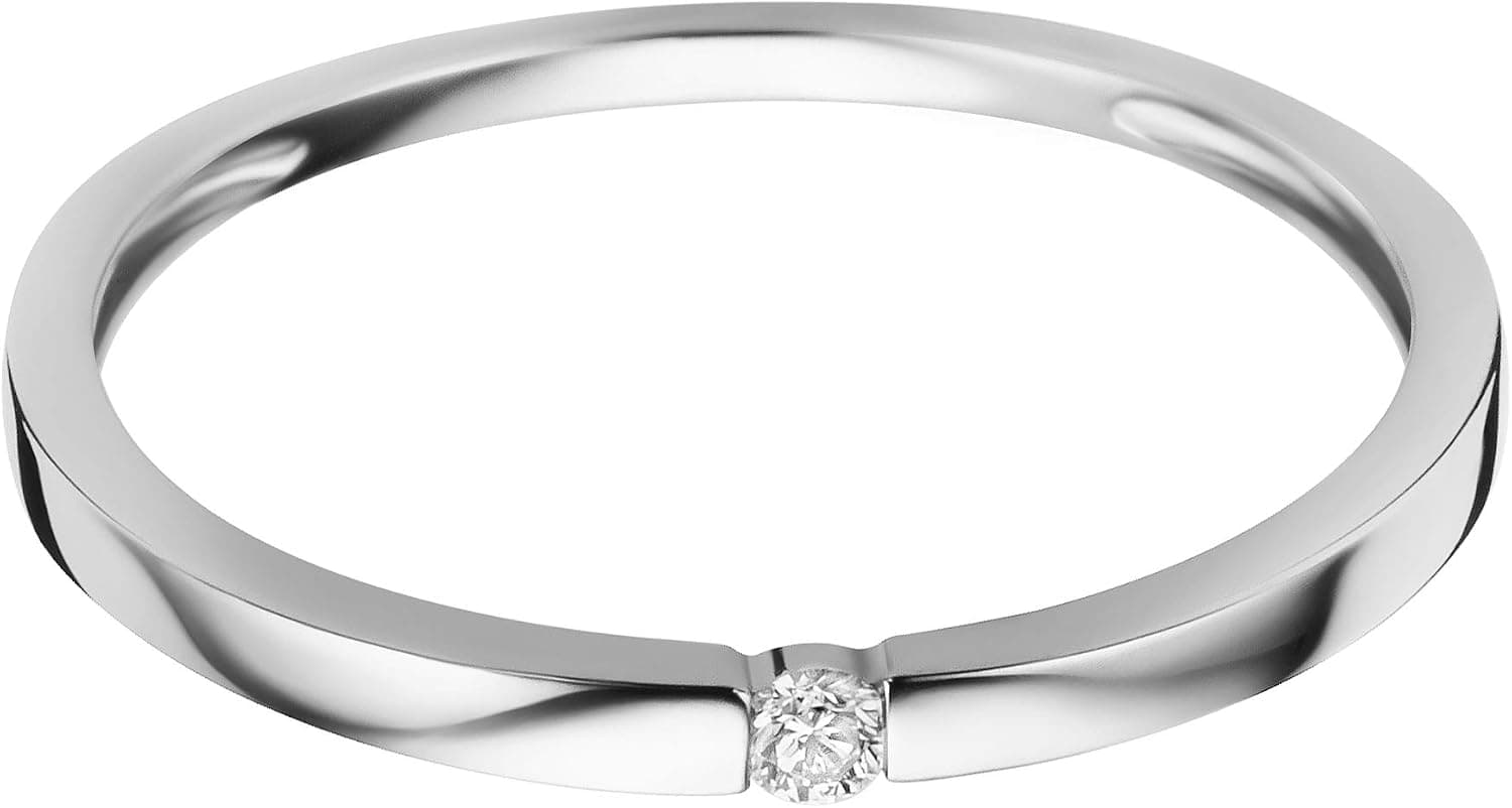 Anillo de compromiso solitario de diamante Orovi, foto 2