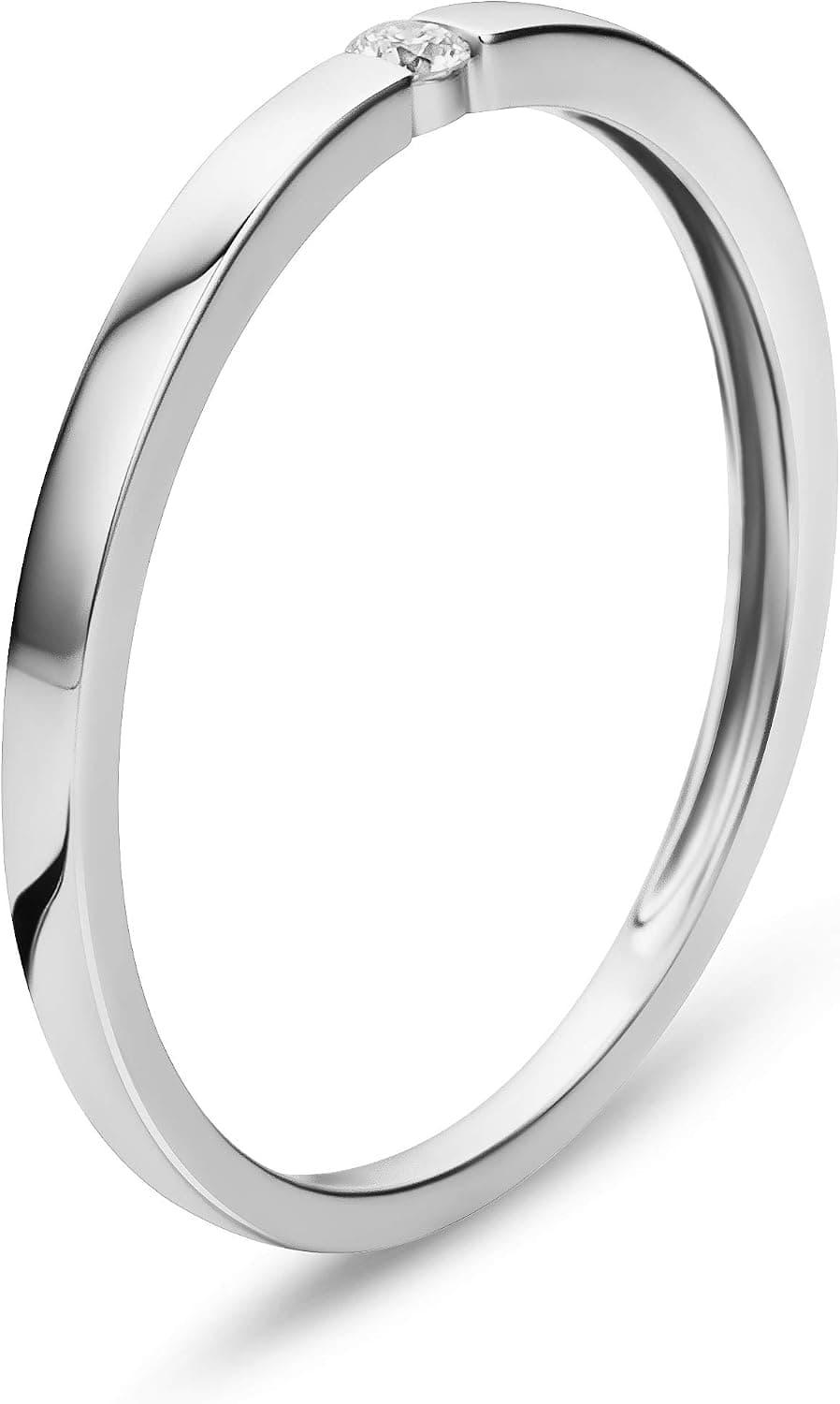 Anillo de compromiso solitario de diamante Orovi, foto 3