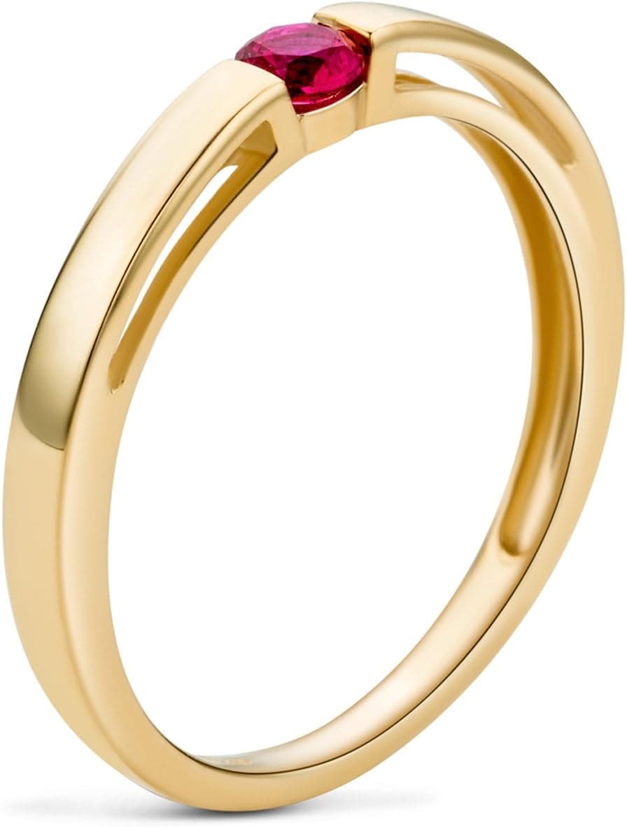 Anillo de compromiso solitario de rubí Orovi, foto 3