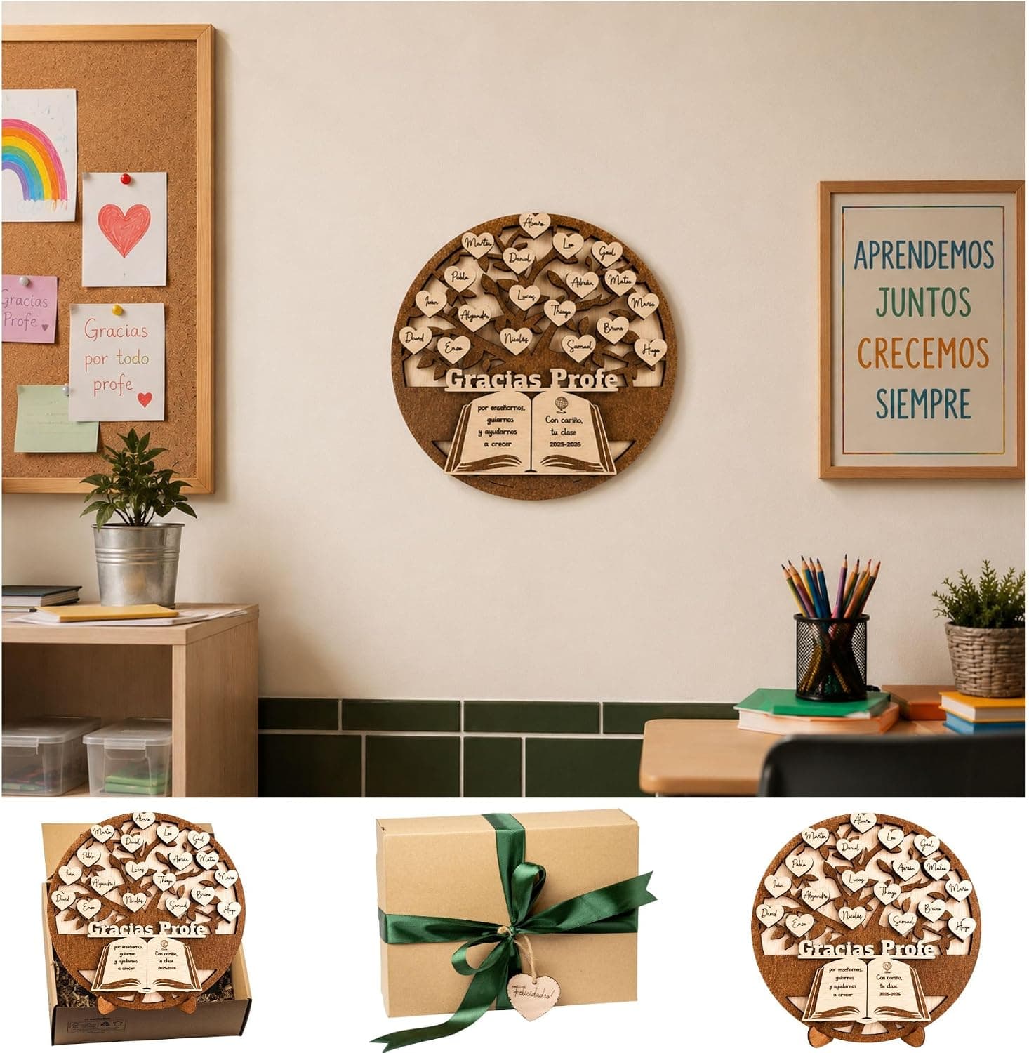 Árbol «gracias profe» personalizado con nombres de alumnos, foto 3