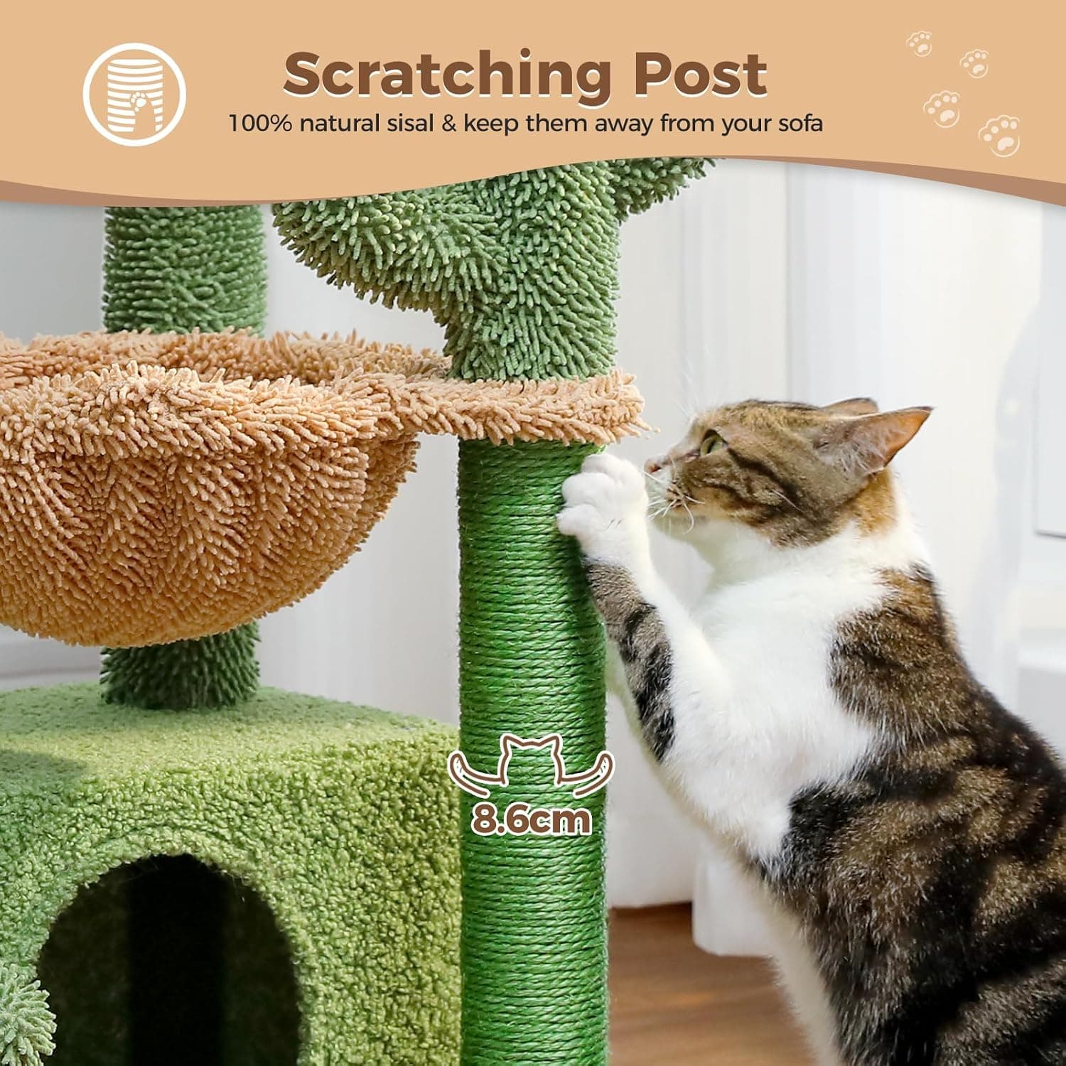 Árbol para Gatos con Forma de Cactus PAWZ Road, foto 3