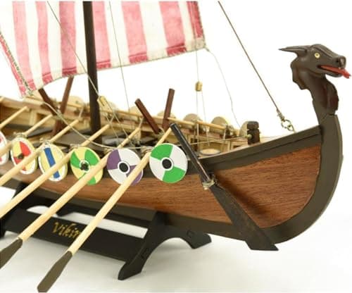 Piezas de madera del kit Drakkar Vikingo