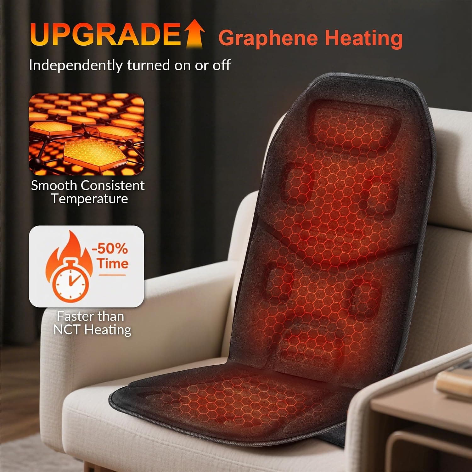 Asiento de masaje con calor Comfier, foto 3