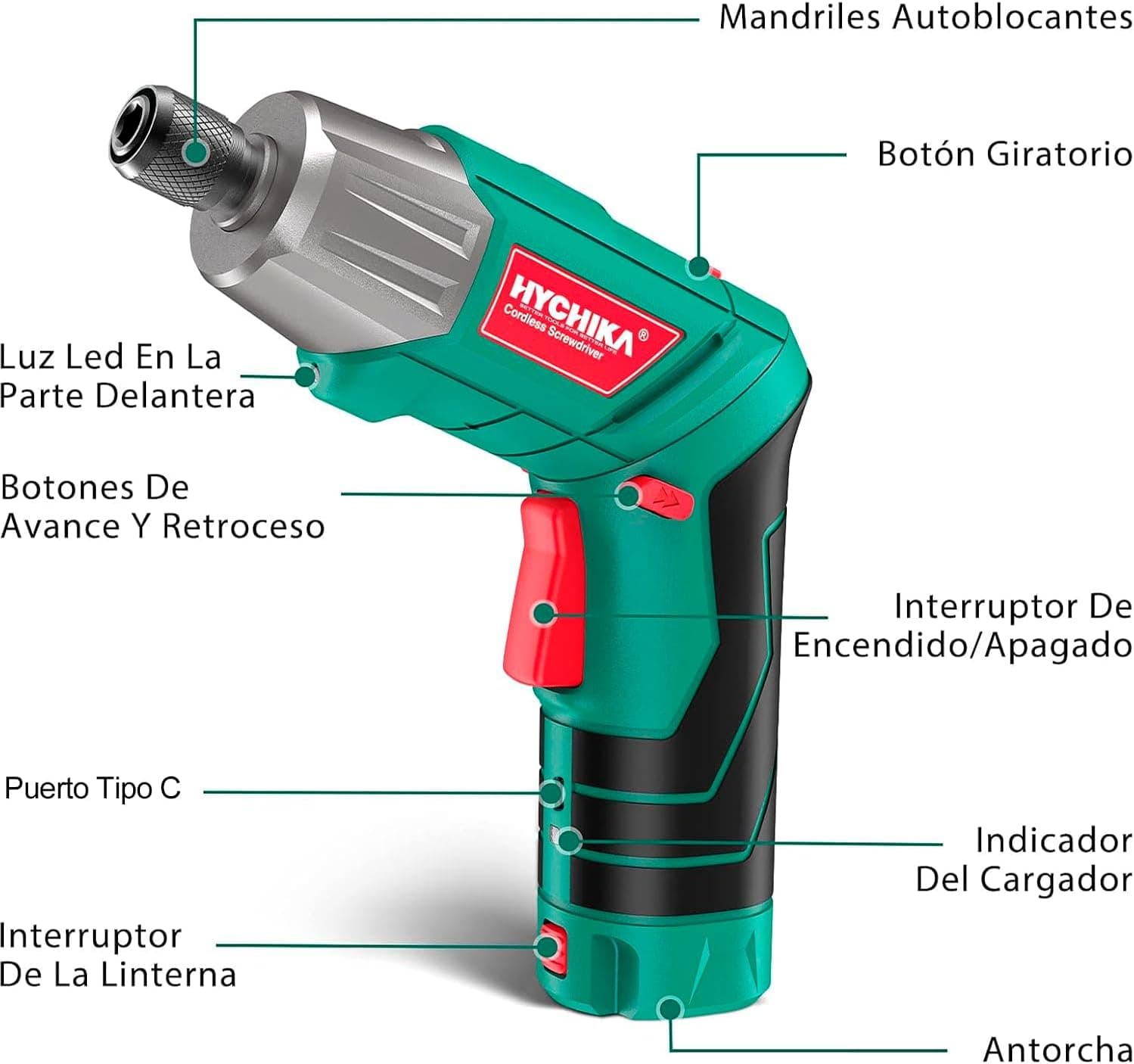 Atornillador Eléctrico HYCHIKA con 35 Accesorios, foto 2