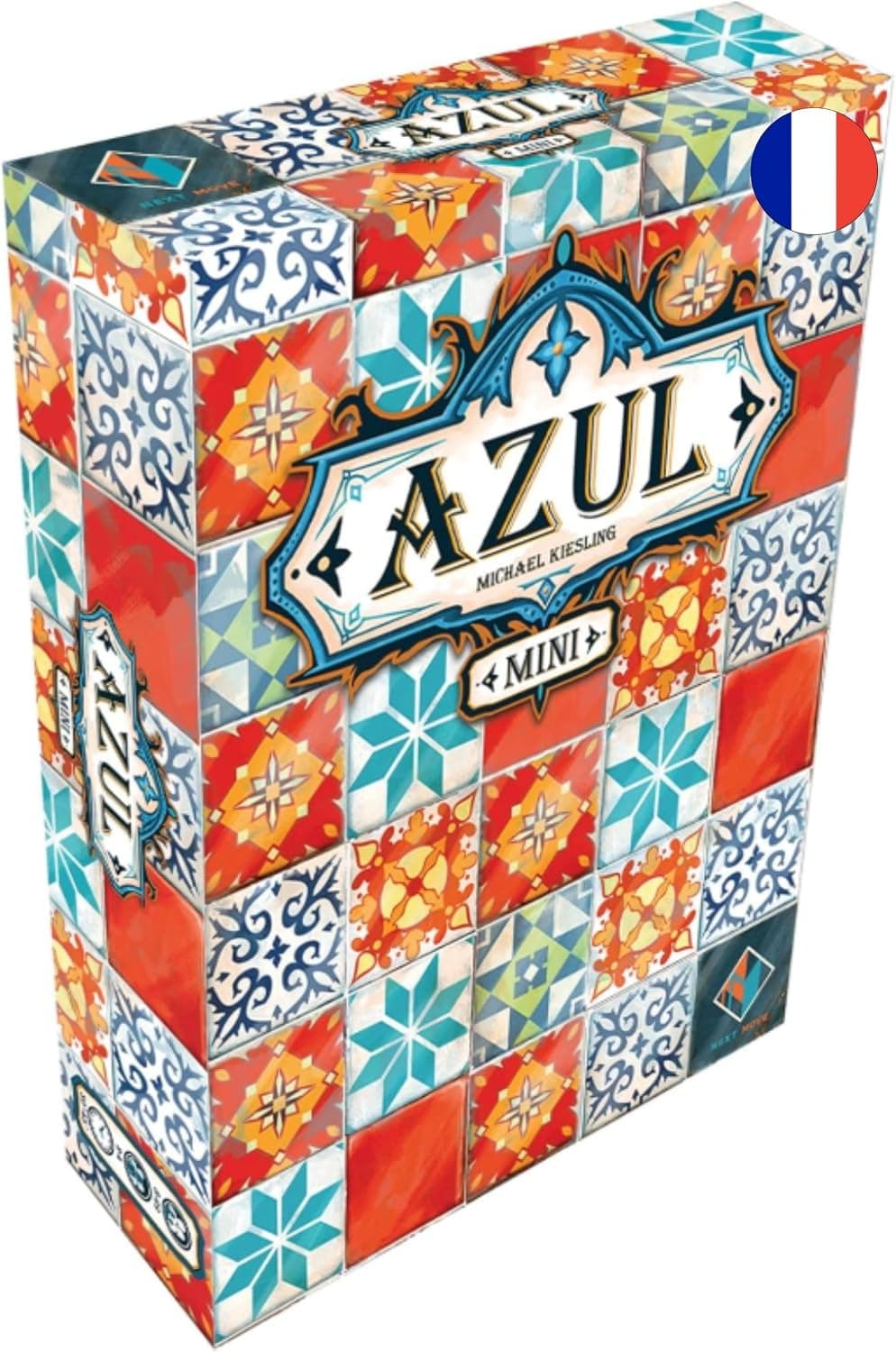 Caja de viaje del juego de mesa Azul Mini