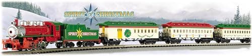 Locomotora navideña del set Bachmann