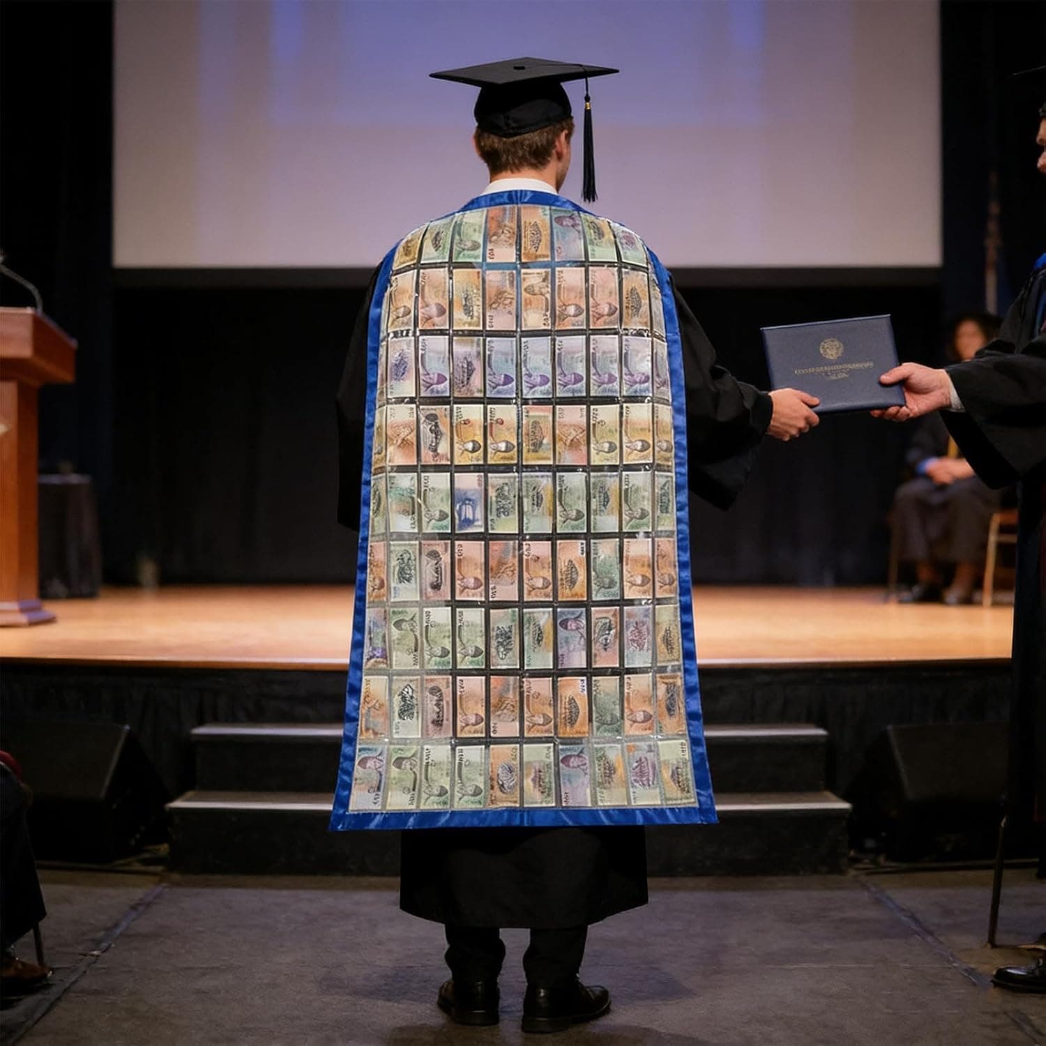 Banda de graduación con bolsillo para dinero, foto 3