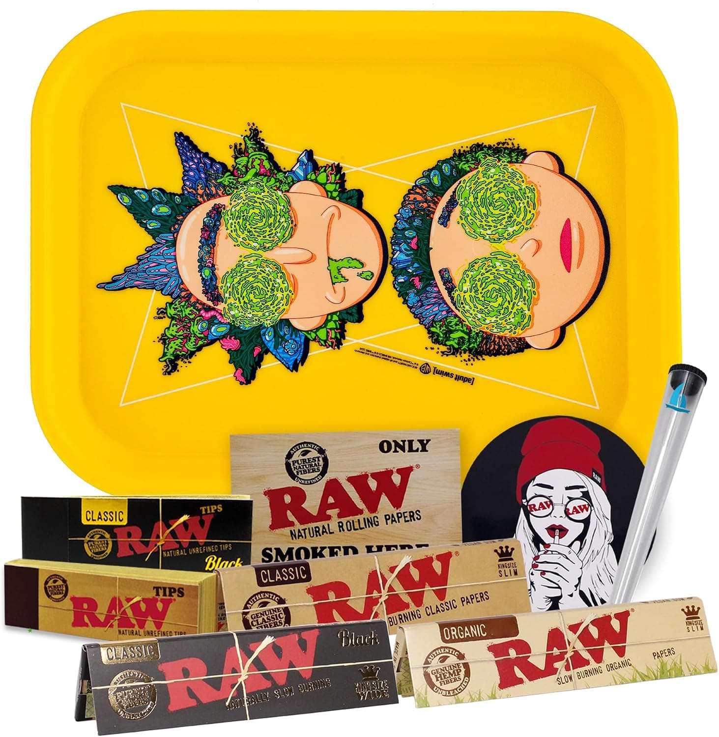Bandeja para liar de 25x19 cm con licencia oficial de Rick y Morty