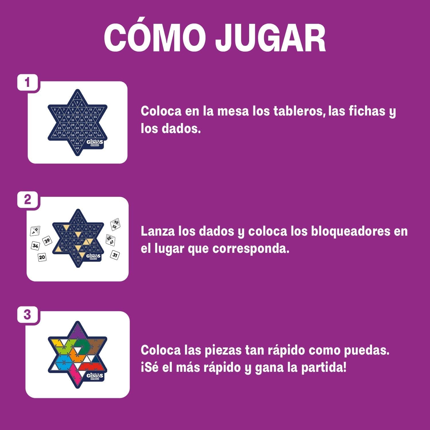 Batalla de Genios Estrella, Juego de Mesa para Dos, foto 3