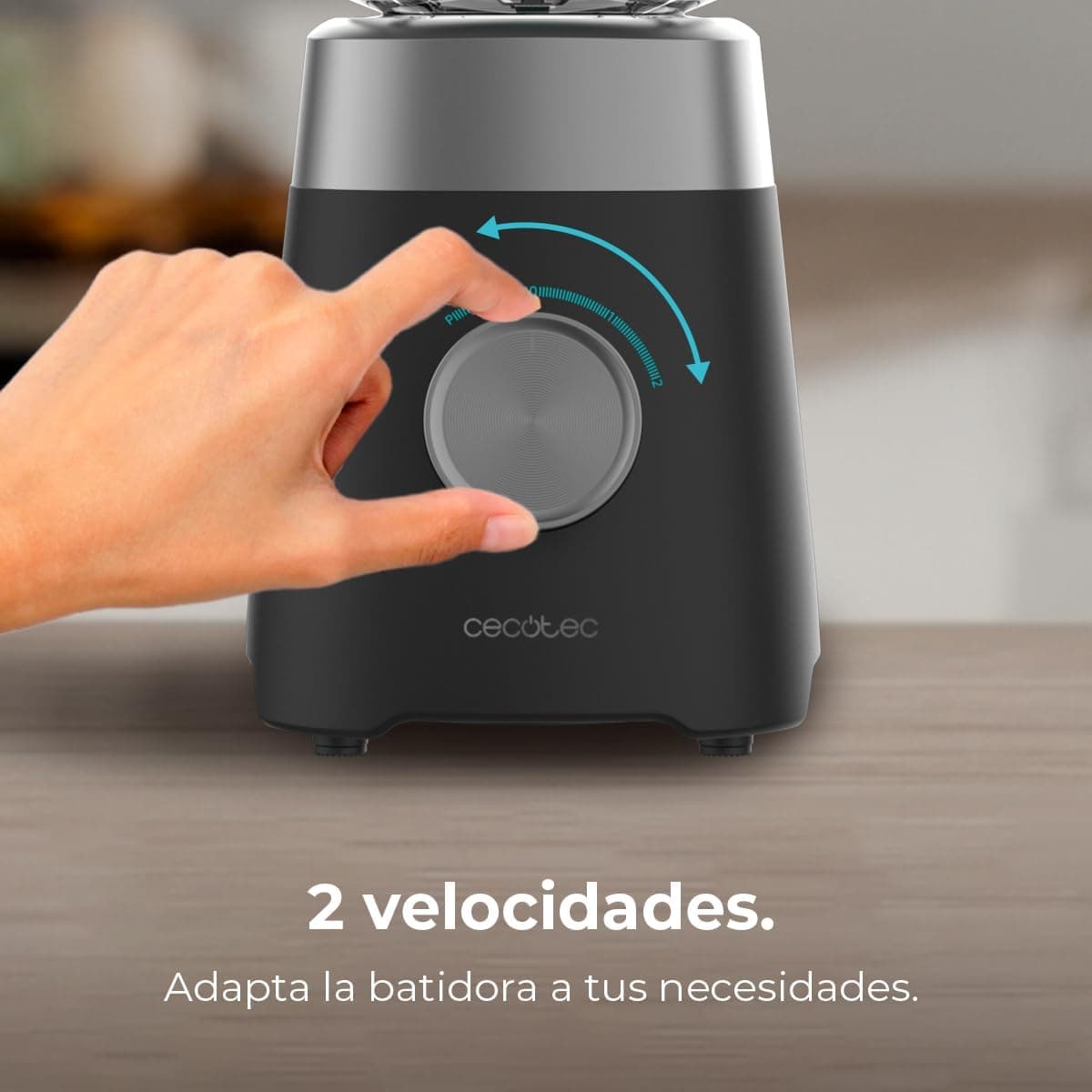 Batidora de Vaso Cecotec Power Black Titanium 1300W, foto 3