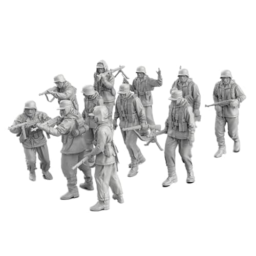 Poses variadas del kit de soldados alemanes
