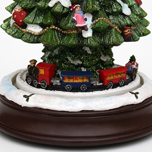 Detalle de la Bola de Nieve XXL Árbol con Tren