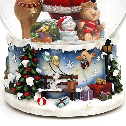Detalle de la Bola de Nieve XXL Musical Rudolph