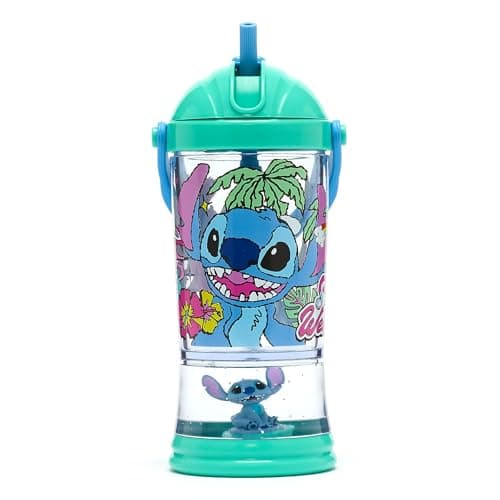 Vaso con Bola de Nieve de Stitch, otro ángulo