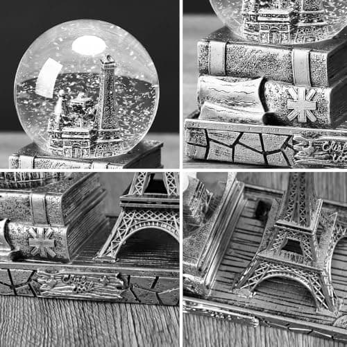 Detalle de la Bola de Nieve Musical de la Torre Eiffel