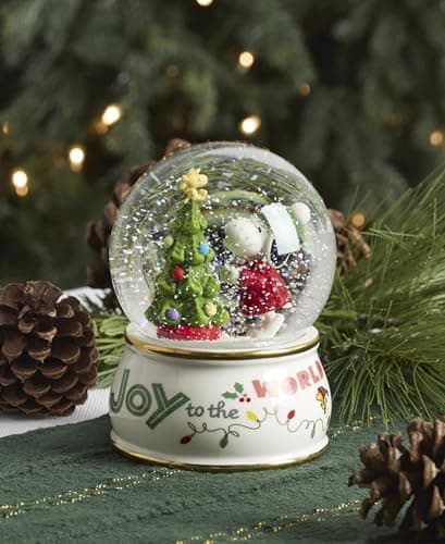 Detalle de la Bola de Nieve de Snoopy Lenox