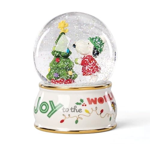Bola de nieve de Snoopy de la marca de porcelana Lenox