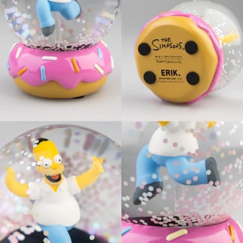 Detalle de la base con forma de rosquilla de la Bola de Nieve de Homer
