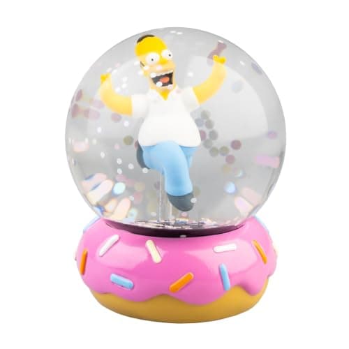 Bola de nieve de Homer Simpson sobre una base con forma de rosquilla