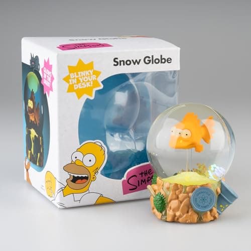 Detalle de la base y del interior de la Bola de Nieve de Los Simpsons