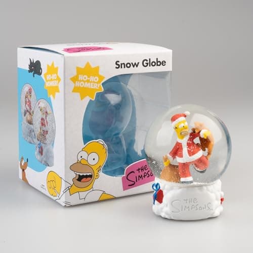 Bola de Nieve de Los Simpsons Navidad junto a su caja