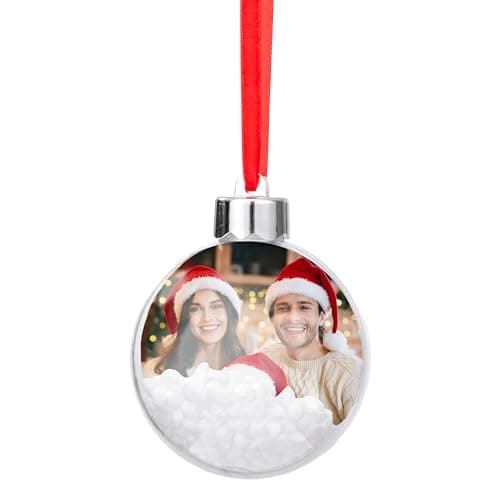 Bola de Navidad personalizada con foto, para colgar en el árbol